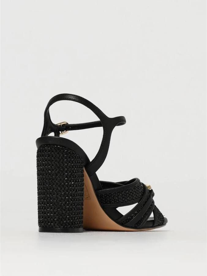 Twinset Elegante zwarte hak sandalen