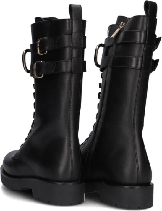 Twinset Elegante Zwarte Veterschoenen