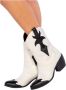 Twinset Bicolor Kunstleren Cowboy Laarzen White Dames - Thumbnail 5