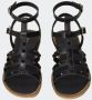 Twinset Flat Sandals Black Dames - Thumbnail 2
