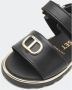 Twinset Flat Sandals Black Dames - Thumbnail 5