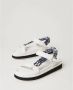 Twinset Gedrukte technische sandalen White Dames - Thumbnail 2