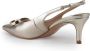 Twinset Grijze Hak Slingback Leren Pumps Gray Dames - Thumbnail 2