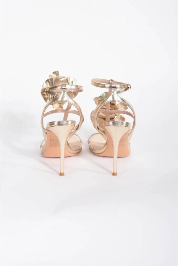 Twinset Hoge hak sandalen met bloemenmotief