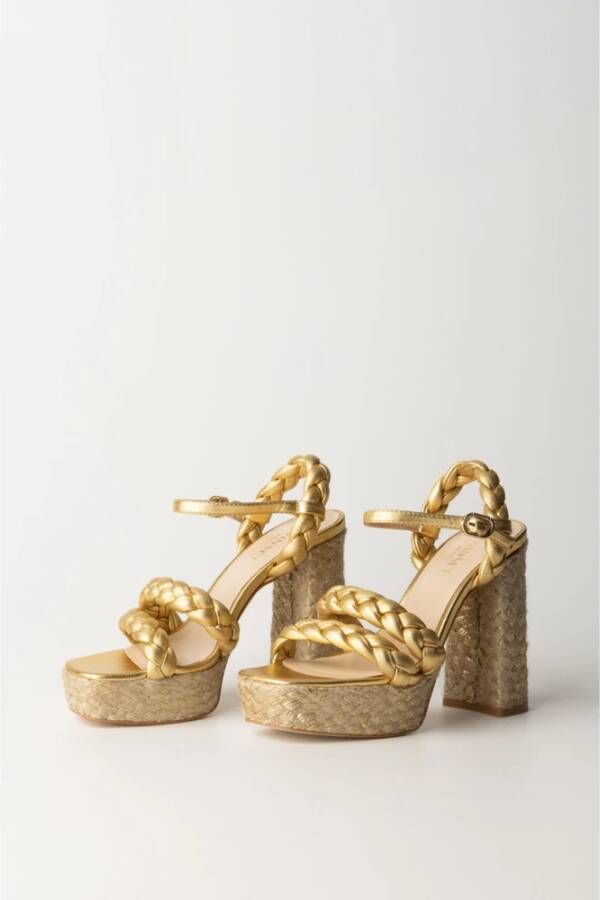 Twinset Koordwedge sandalen Yellow Dames