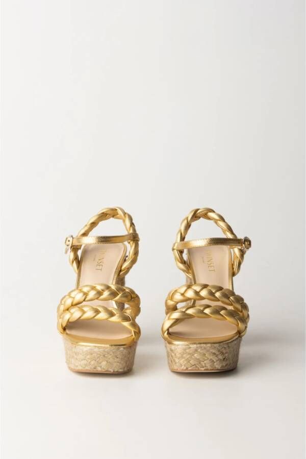 Twinset Koordwedge sandalen Yellow Dames
