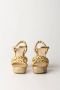 Twinset Koordwedge sandalen Yellow Dames - Thumbnail 4