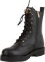 Twinset Leren Enkellaars met Ovaal T en Strass Black Dames - Thumbnail 3