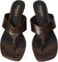 Twinset Leren muiltjes sandalen met python - Thumbnail 2