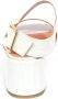 Twinset Off White Leren Sandaal - Thumbnail 2