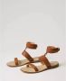 Twinset Platte leren sandalen met studs Brown Dames - Thumbnail 2