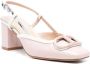 Twinset Roze Slingback Sandalen met Logo Plaque - Thumbnail 2