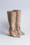 Twinset Slangenprint hoge hak laarzen - Thumbnail 2