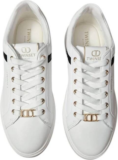 Twinset Sneakers met contrastkleur inzetstuk