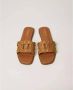 Twinset Studded Leren Slippers - Thumbnail 2