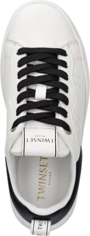 Twinset Witte Hedendaagse Sneaker met Plateauzool
