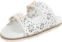 Twinset Witte Laser-Gesneden Leren Hak Sandaal White Dames - Thumbnail 4