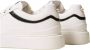 Twinset Witte leren sneakers met zijdetail - Thumbnail 2