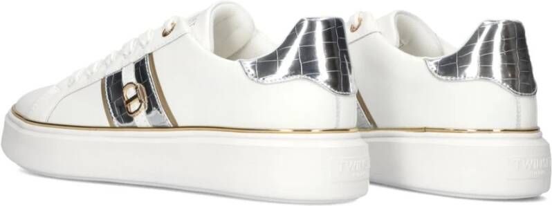 Twinset Witte stijlvolle sneakers voor vrouwen