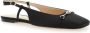 Twinset Zwarte balletflats met vierkante neus Black Dames - Thumbnail 2