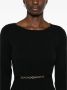 Twinset Zwarte Gebreide Boothals Ballonmouw Sweaters - Thumbnail 2