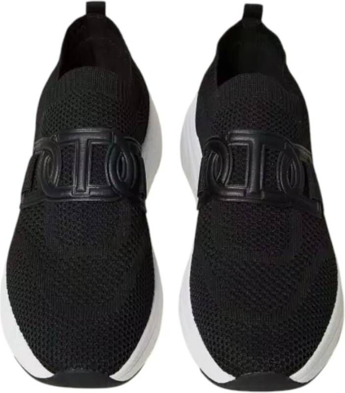 Twinset Zwarte hardloopsneakers in Tessuto