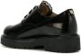 Twinset Zwarte leren veterschoenen met kant - Thumbnail 2