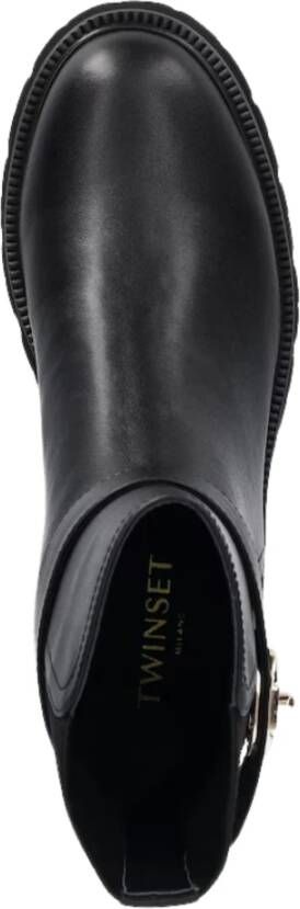 Twinset Zwarte platte schoenen Slip-On stijl
