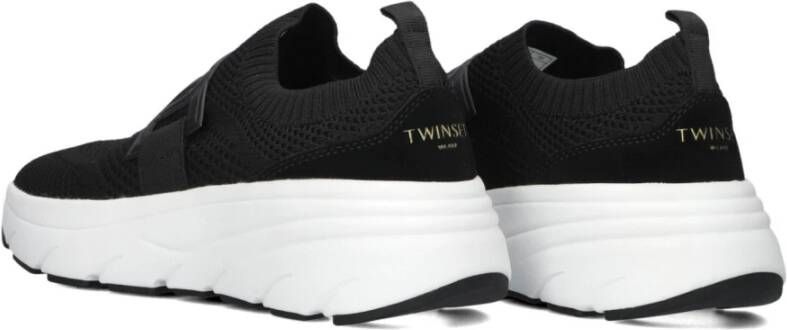 Twinset Zwarte stijlvolle sneakers voor dames