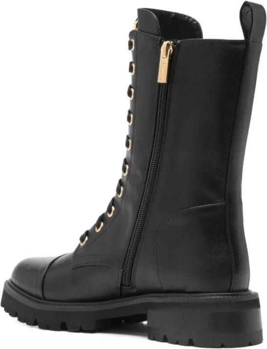 Twinset Zwarte Veterschoenen met Blokhak
