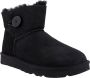 Ugg Zwarte Enkellaarzen met Nepbont Black Dames - Thumbnail 2
