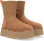 Ugg Bruine Suède Laarzen met Functionele Ritsen Bruin Dames - Thumbnail 5