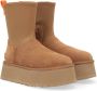 Ugg Bruine Suède Laarzen met Functionele Ritsen Bruin Dames - Thumbnail 2