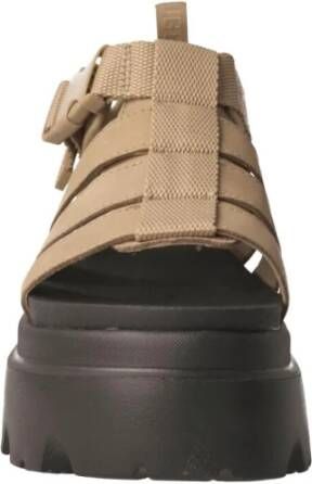UGG Beige Cora Plateau Sandalen voor vrouwen