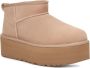 UGG CLASSIC ULTRA MINI PLATFORM W Volwassenen Gevoerde laarzenSnowbootsDames laarzen Wit beige - Thumbnail 10