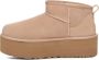 UGG CLASSIC ULTRA MINI PLATFORM W Volwassenen Gevoerde laarzenSnowbootsDames laarzen Wit beige - Thumbnail 11