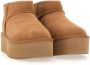 UGG's Bruin Tinten W Classic Ultra Mini Platform Vachtlaarzen Warme Laarzen Dames Cognac - Thumbnail 4