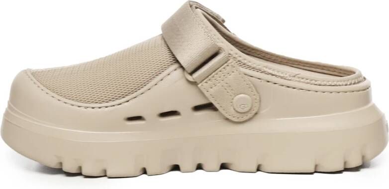 UGG Beige Mesh Sandalen met Afneembare Band