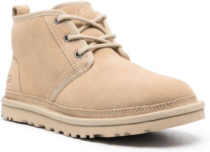 Ugg Beige Neumel Leren Laarzen Beige Dames