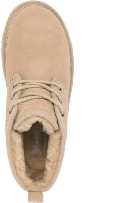 Ugg Beige Neumel Leren Laarzen Beige Dames