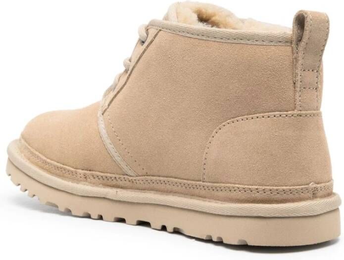 Ugg Beige Neumel Leren Laarzen Beige Dames