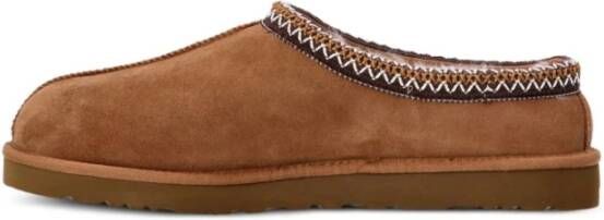UGG Beige Suède Sandalen met Schapenvacht Voering