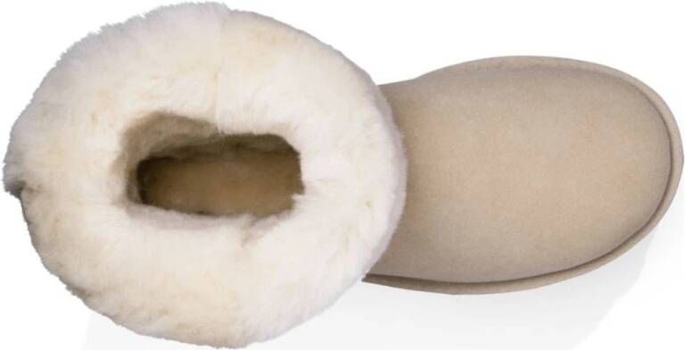 Ugg Beige Warme Enkellaarzen voor Vrouwen Beige Dames