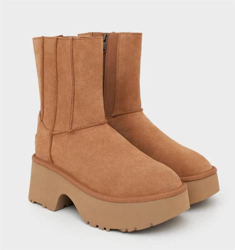 UGG Bruine Classic Twin Seam Enkellaarzen