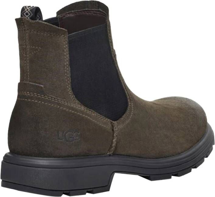 Ugg Chelsea Biltmore Suède Elastische Bikers Green Heren
