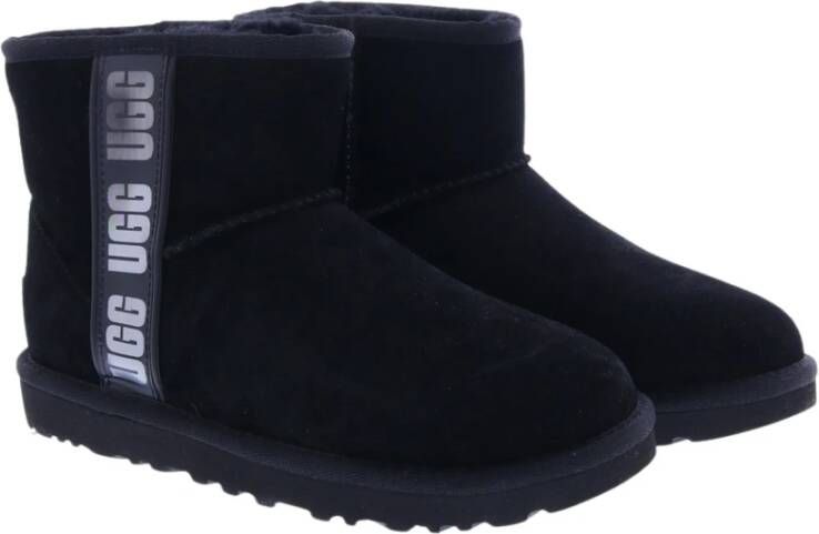 Ugg Classic Mini Side Logo Zwart Dames