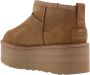 UGG Vachtlaarzen Dames W Classic Ultra Mini Platform Maat: 39 Materiaal: Suède Kleur: Cognac - Thumbnail 5