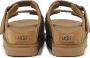 Ugg Kastanje Suède Sandalen Amandel Teen Beige Dames - Thumbnail 4