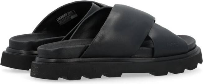 Ugg Crossband Zwarte Sandalen Black Dames