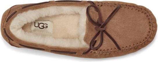 UGG Pantoffels Dames Sloffen Instappers Suède Harde zool Dichte hiel 1107949 Cognac - Foto 10